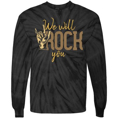 We Will Rock You Tie-Dye Long Sleeve Shirt