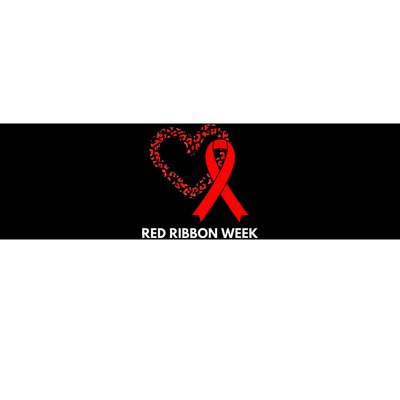 We Wear Red For Red Ribbon Week Awareness Bumper Sticker