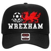 Wrexham Wales Retro Vintage High Crown Mesh Back Trucker Hat