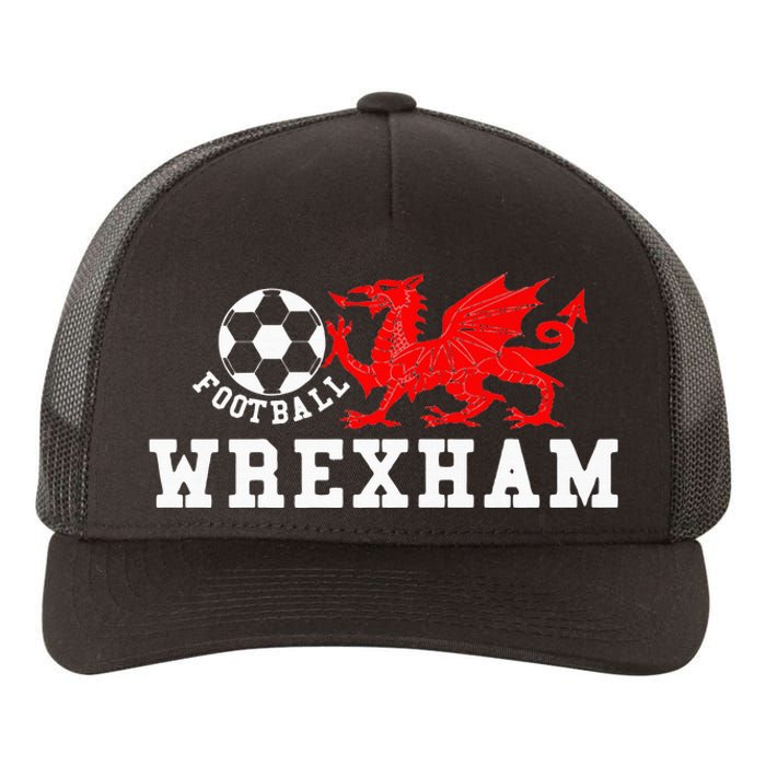 Wrexham Wales Retro Vintage Yupoong Adult 5-Panel Trucker Hat