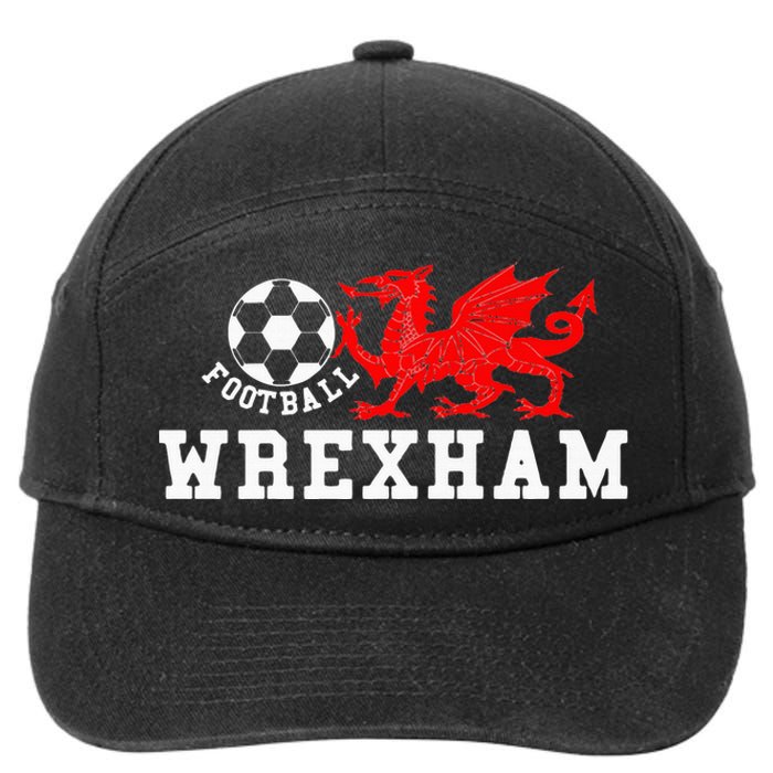 Wrexham Wales Retro Vintage 7-Panel Snapback Hat