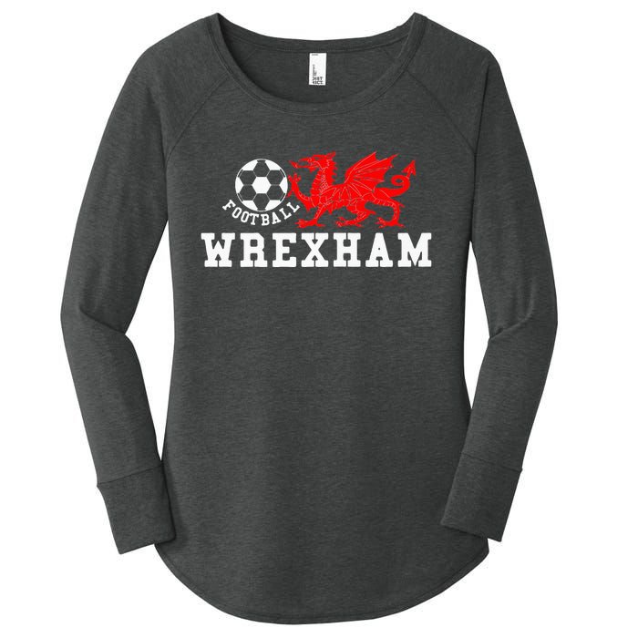 Wrexham Wales Retro Vintage Women's Perfect Tri Tunic Long Sleeve Shirt