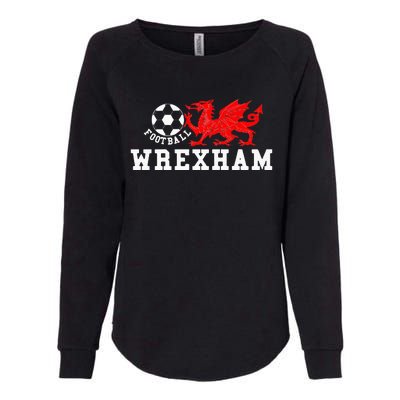 Wrexham Wales Retro Vintage Womens California Wash Sweatshirt