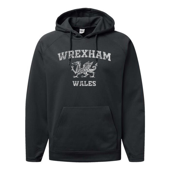 W.R.E.X.H.A.M Wales Retro Vintage Performance Fleece Hoodie