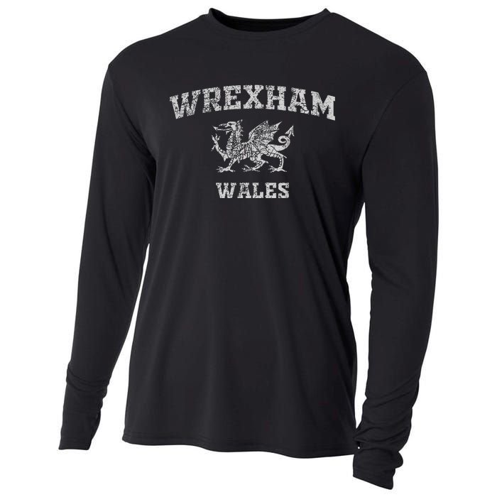 W.R.E.X.H.A.M Wales Retro Vintage Cooling Performance Long Sleeve Crew