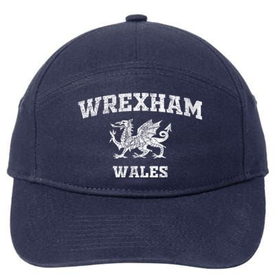 Wrexham Wales Retro Vintage Cool Gift 7-Panel Snapback Hat