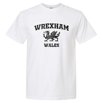 Wrexham Wales Retro Vintage Cool Gift Garment-Dyed Heavyweight T-Shirt