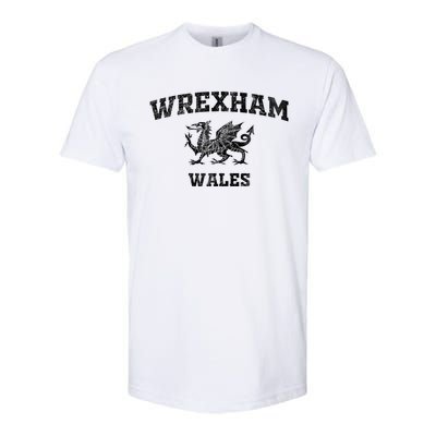 Wrexham Wales Retro Vintage Cool Gift Softstyle® CVC T-Shirt