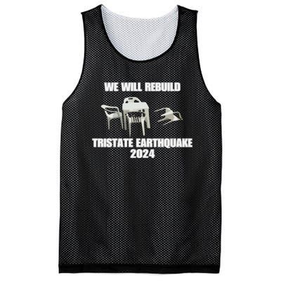 We Will Rebuild Earthquake 2024 Tristate Mesh Reversible Basketball Jersey Tank