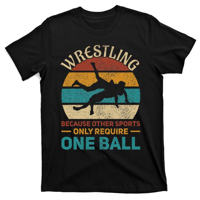 Wrestling Wrestle Retro Wrestler Funny Wrestling T-Shirt