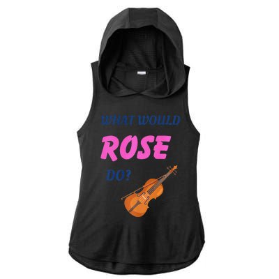 What Would Rose Do Premium Ladies PosiCharge Tri-Blend Wicking Draft Hoodie Tank