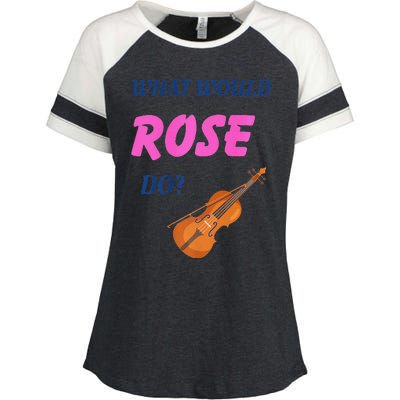 What Would Rose Do Premium Enza Ladies Jersey Colorblock Tee