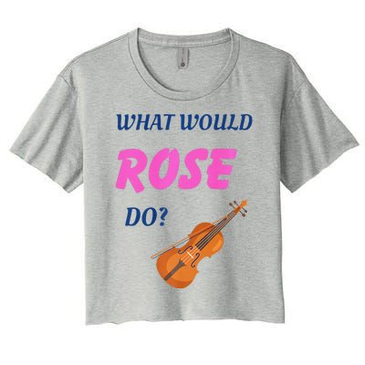 What Would Rose Do Premium Women's Crop Top Tee