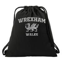 Wrexham Wales Retro Vintage Drawstring Bag