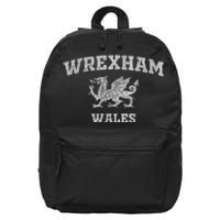 Wrexham Wales Retro Vintage 16 in Basic Backpack