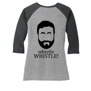 Whistle Whistle Roy Kent Women's Tri-Blend 3/4-Sleeve Raglan Shirt