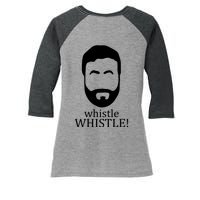 Whistle Whistle Roy Kent Women's Tri-Blend 3/4-Sleeve Raglan Shirt