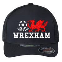 Wrexham Wales Retro Vintage Flexfit Unipanel Trucker Cap