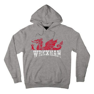 Wrexham Wales red dragon Wrecsam Tall Hoodie