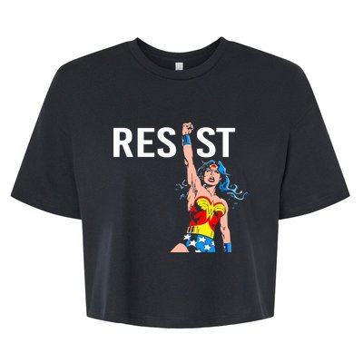 Wonder Woman Resist Bella+Canvas Jersey Crop Tee