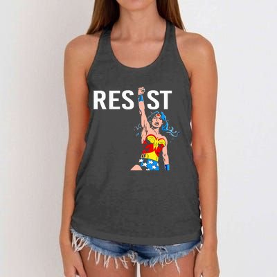 Wonder Woman Resist Women's Knotted Racerback Tank