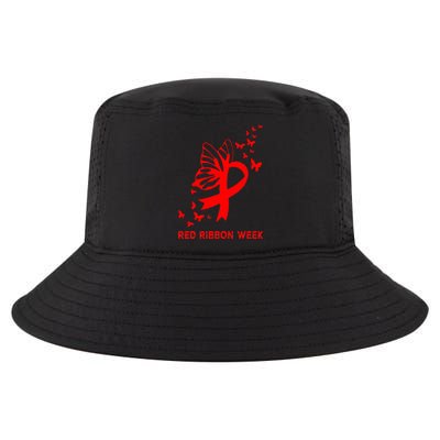 We Wear Red For Red Ribbon Week Awareness  Cool Comfort Performance Bucket Hat