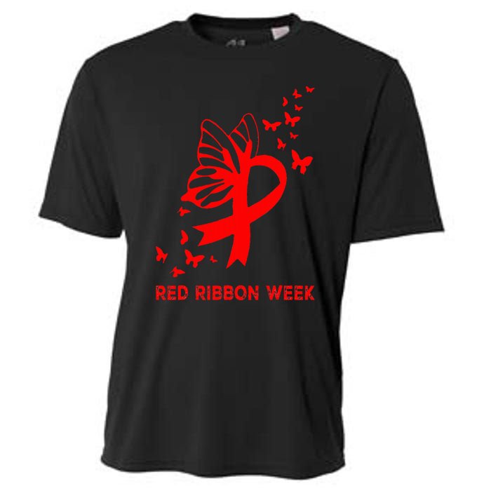 We Wear Red For Red Ribbon Week Awareness  Cooling Performance Crew T-Shirt