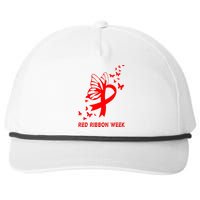 We Wear Red For Red Ribbon Week Awareness  Snapback Five-Panel Rope Hat