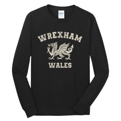 Wrexham Wales Retro Vintage Tall Long Sleeve T-Shirt