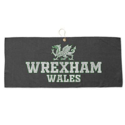 Wrexham Wales Retro Vintage Large Microfiber Waffle Golf Towel