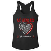 We Wear Red Dyslexia Awareness Month Dyslexia Ladies PosiCharge Competitor Racerback Tank