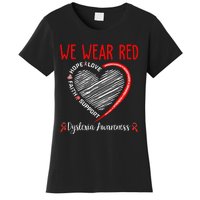 We Wear Red Dyslexia Awareness Month Dyslexia Women's T-Shirt