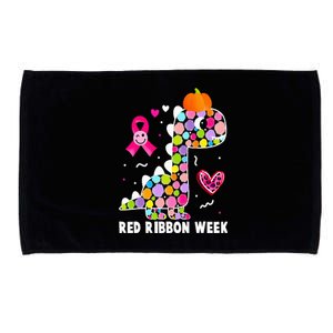 We Wear Red Ribbon Week Awareness Red Ribbon Week Microfiber Hand Towel