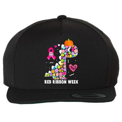 We Wear Red Ribbon Week Awareness Red Ribbon Week Wool Snapback Cap