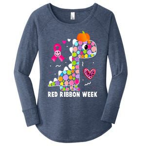 We Wear Red Ribbon Week Awareness Red Ribbon Week Women's Perfect Tri Tunic Long Sleeve Shirt