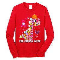 We Wear Red Ribbon Week Awareness Red Ribbon Week Long Sleeve Shirt