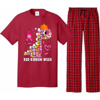 We Wear Red Ribbon Week Awareness Red Ribbon Week Pajama Set