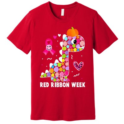 We Wear Red Ribbon Week Awareness Red Ribbon Week Premium T-Shirt