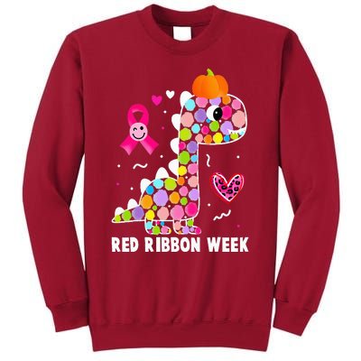 We Wear Red Ribbon Week Awareness Red Ribbon Week Tall Sweatshirt