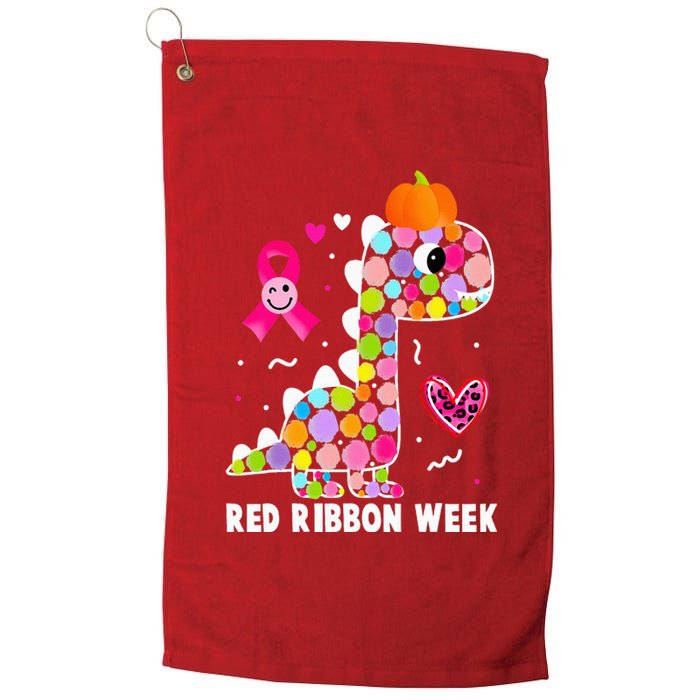 We Wear Red Ribbon Week Awareness Red Ribbon Week Platinum Collection Golf Towel