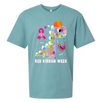 We Wear Red Ribbon Week Awareness Red Ribbon Week Sueded Cloud Jersey T-Shirt