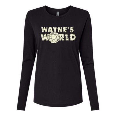 W.A.Y.N.E.S World Retro Vintage 90s Movie Film Womens Cotton Relaxed Long Sleeve T-Shirt