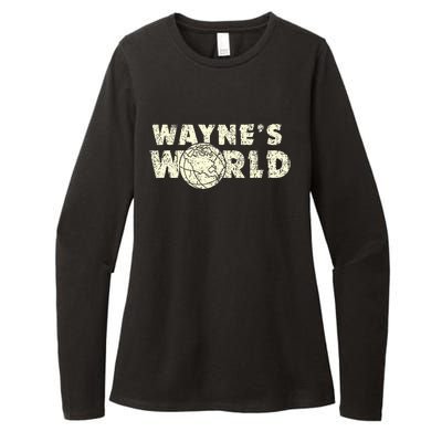 W.A.Y.N.E.S World Retro Vintage 90s Movie Film Womens CVC Long Sleeve Shirt