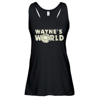 W.A.Y.N.E.S World Retro Vintage 90s Movie Film Ladies Essential Flowy Tank