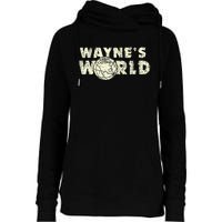 W.A.Y.N.E.S World Retro Vintage 90s Movie Film Womens Funnel Neck Pullover Hood