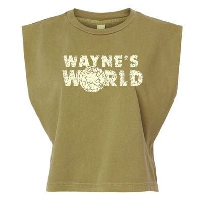 W.A.Y.N.E.S World Retro Vintage 90s Movie Film Garment-Dyed Women's Muscle Tee