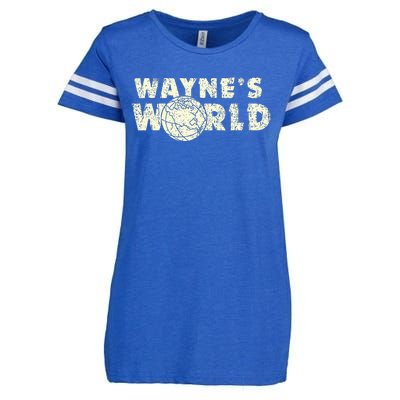 W.A.Y.N.E.S World Retro Vintage 90s Movie Film Enza Ladies Jersey Football T-Shirt