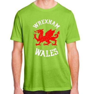 Wrexham Wales Retro Vintage Adult ChromaSoft Performance T-Shirt