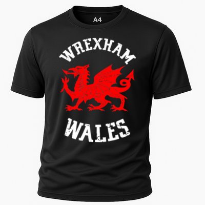Wrexham Wales Retro Vintage Cooling Performance Crew T-Shirt