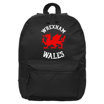 Wrexham Wales Retro Vintage 16 in Basic Backpack